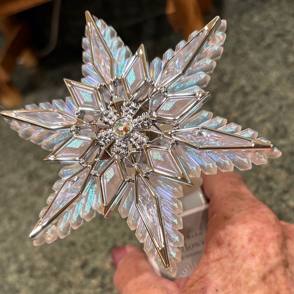 White Barn Silver and Blue Star Iredescent Plugin with a 24 hour light - Picture 6 of 6